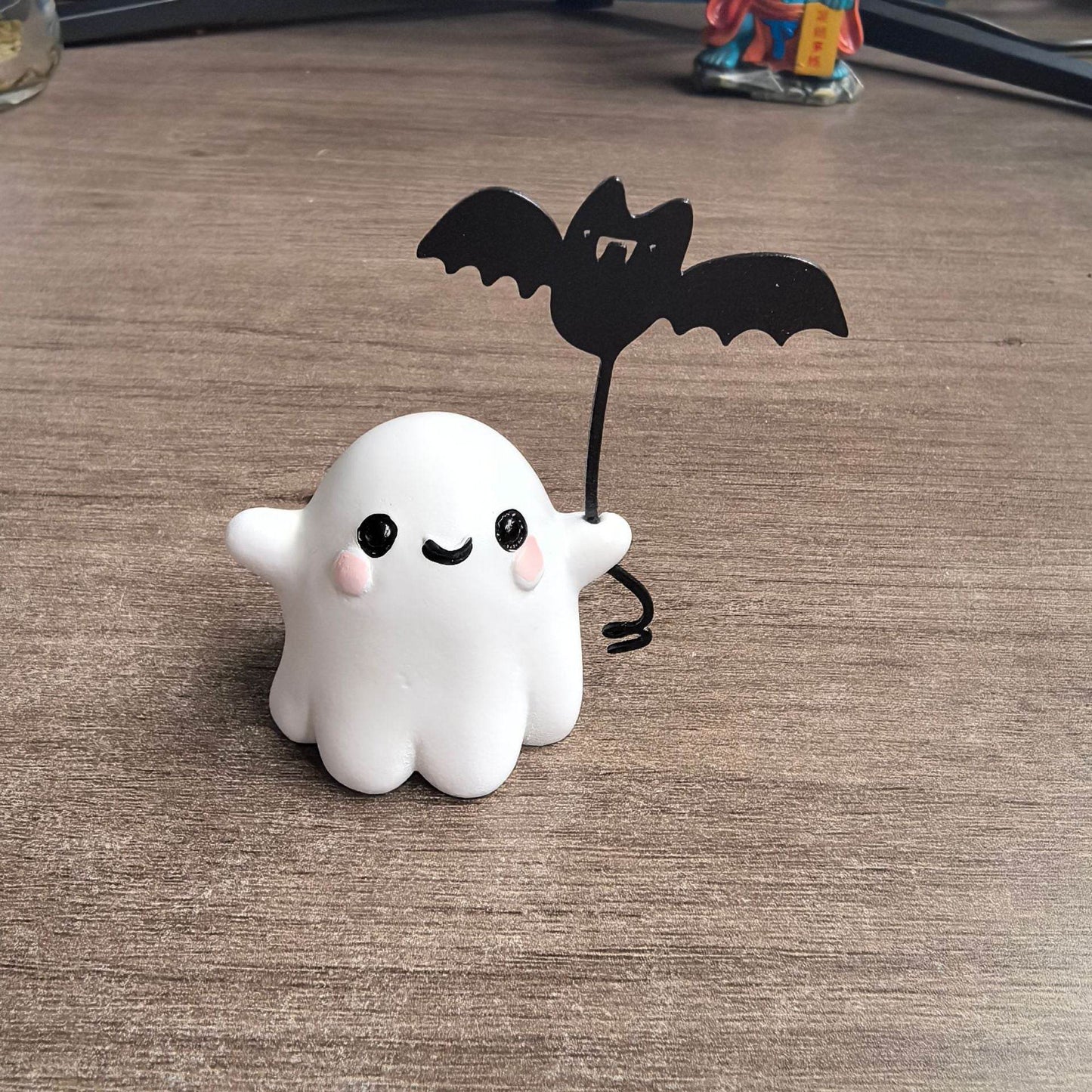 Mini Ghost Walking Dog Statue Halloween Decoration - Velora
