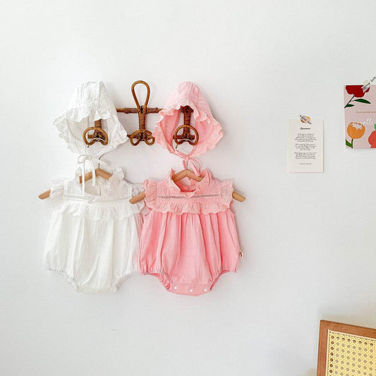 Korean Lace Onesie Jumpsuit Baby Romper - Velora