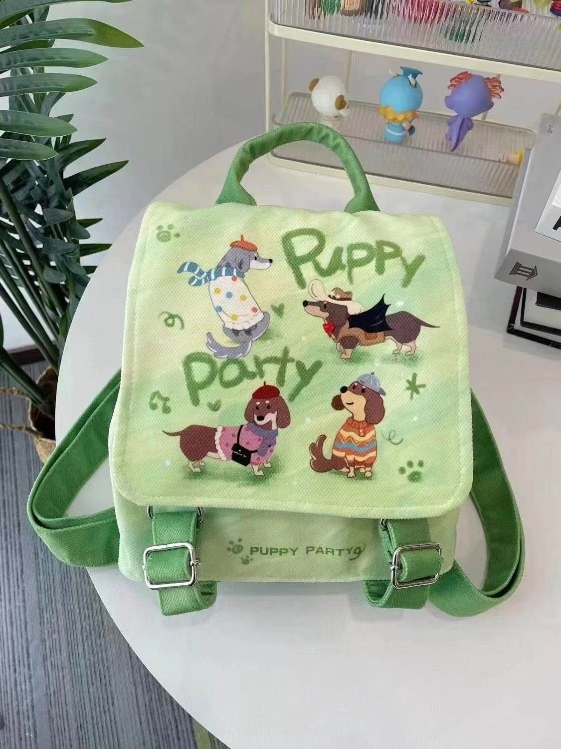 Puppy Party Backpack – Cute School Bag for Kids - Velora