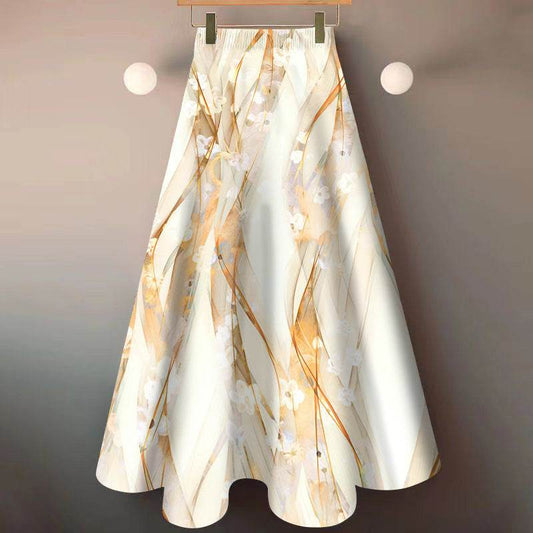 National Style Floral Skirt New Elegant Cover - Velora