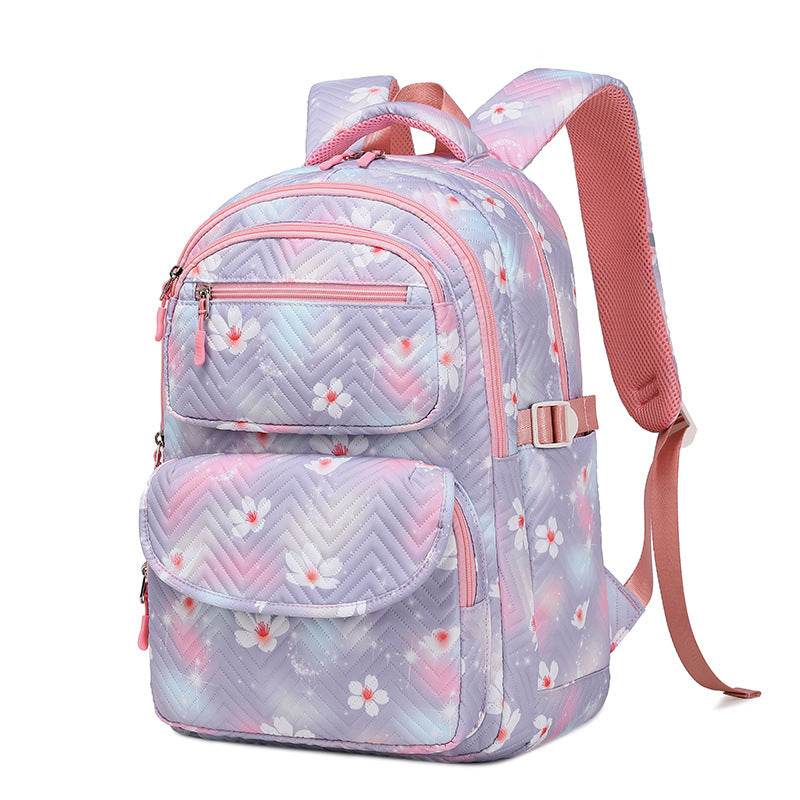 Printed Schoolbag Three-piece Fashion Backpack - Velora