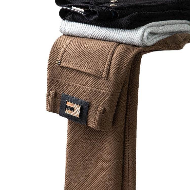 Casual Pants – Comfortable Mid Waist Straight-Leg Trousers for Men - Velora