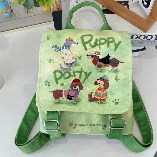 Puppy Party Backpack – Cute School Bag for Kids - Velora