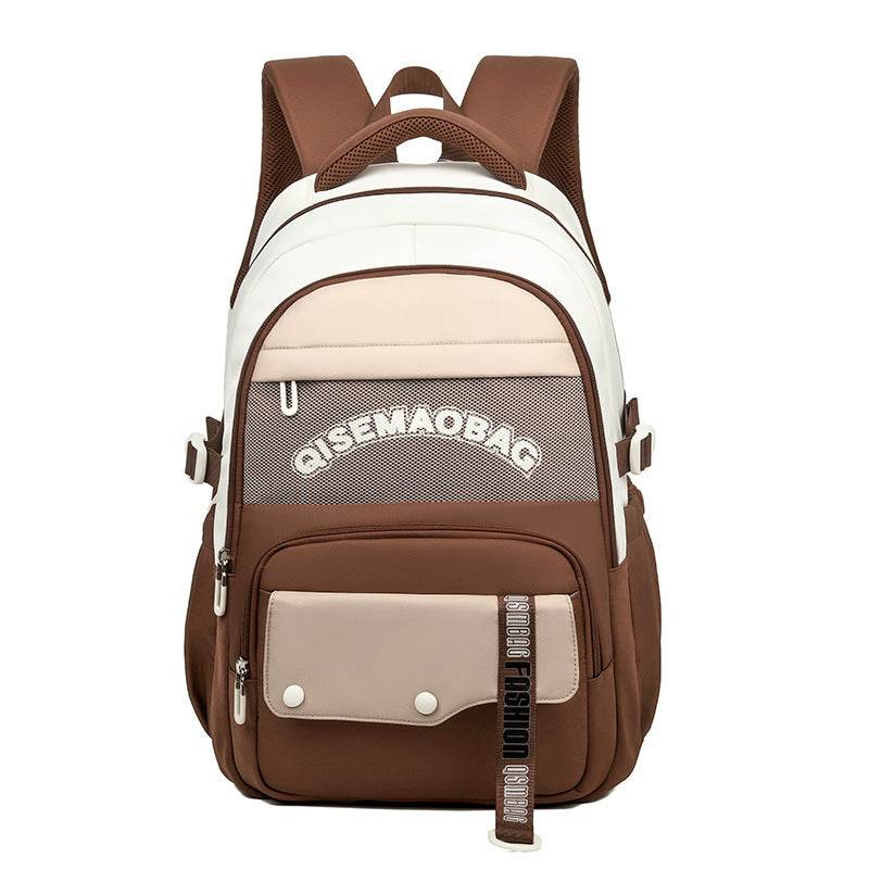 Fashion Color Contrast Leisure Travel Backpack - Velora
