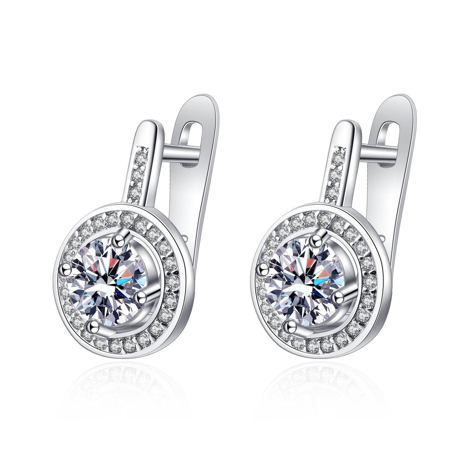 Fashion Design European And American Zircon Earrings For Women - Velora