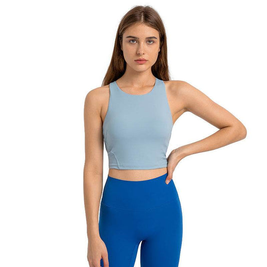 Sports Vest With Chest Pad Women's Shockproof Beauty Back Yoga Clothes - Velora