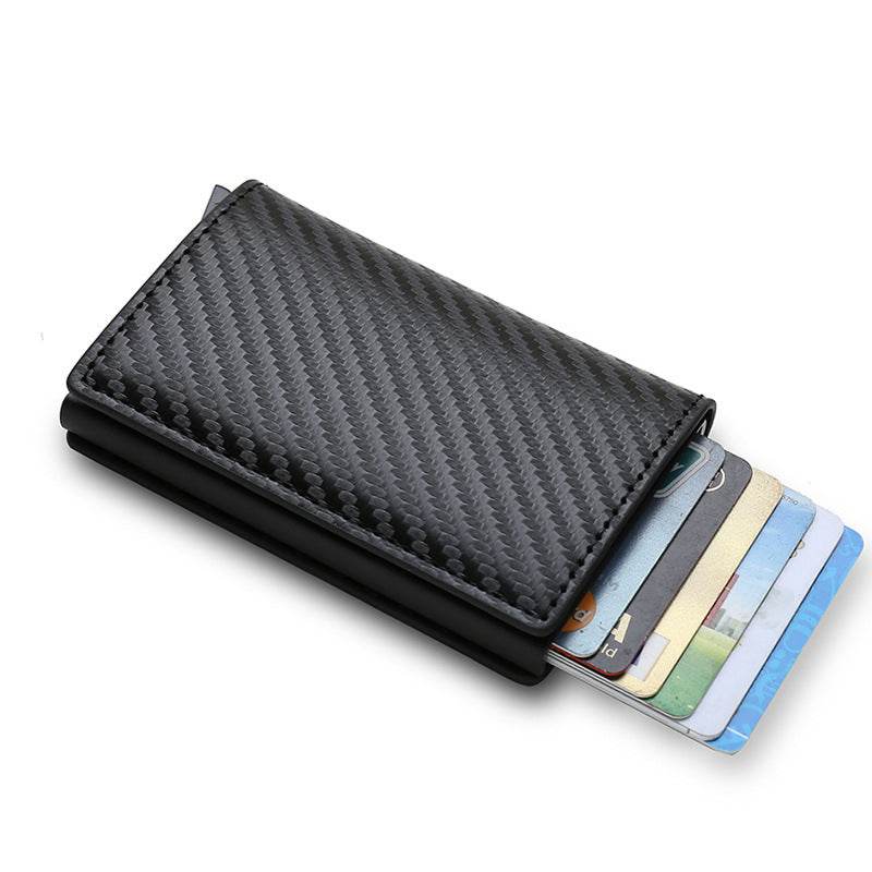 Credit Card Holder Smart Minimalist Wallet Pocket Men Women Slim Cardholder Bank Secure Creditcard Case - Velora