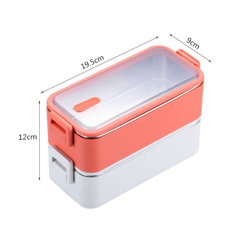 Portable Stainless Steel Double Layer Kids Lunch Box - Velora