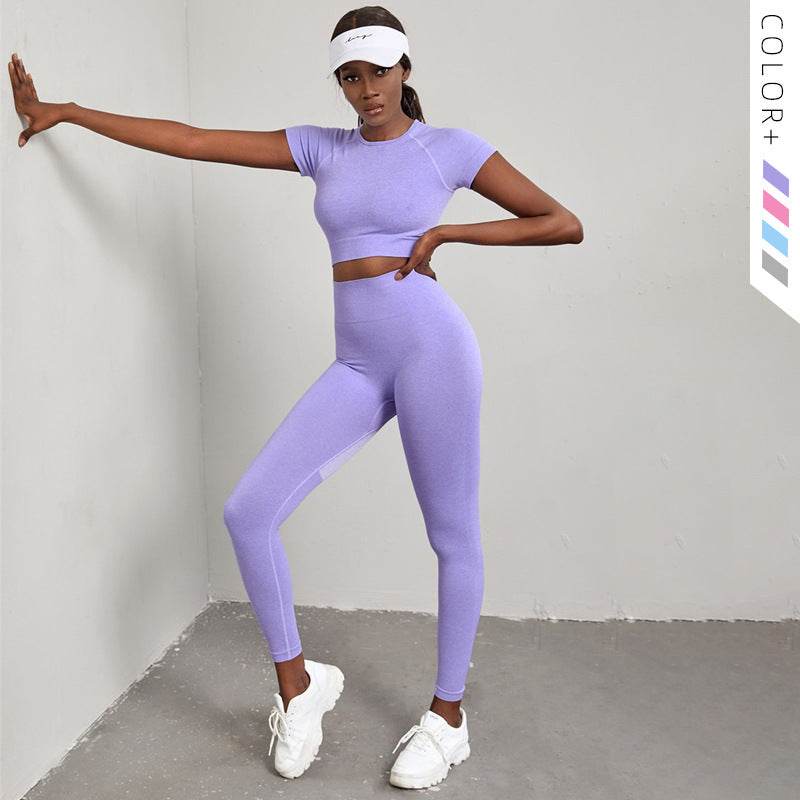 2pcs Quick-drying Workout Clothes High Waist Hip Lift Yoga Gym clothes for women - Velora