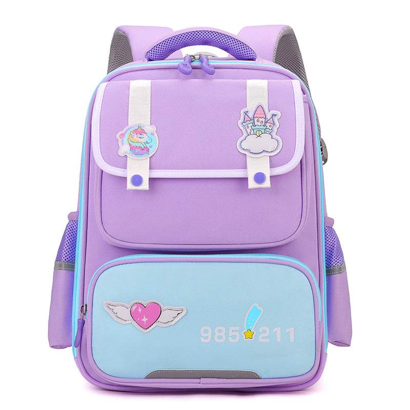 Children's Schoolbag British Style Lightweight And Wear-resistant - Velora