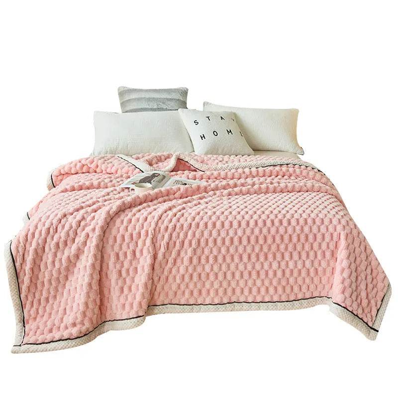 Coral Flannel Winter Thicken Thermal Cover Blanket - Velora