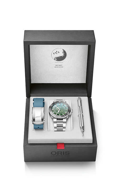 Oris Aquis Dat Watt Limited Edition II 01 743 7734 4197-Set - Velora