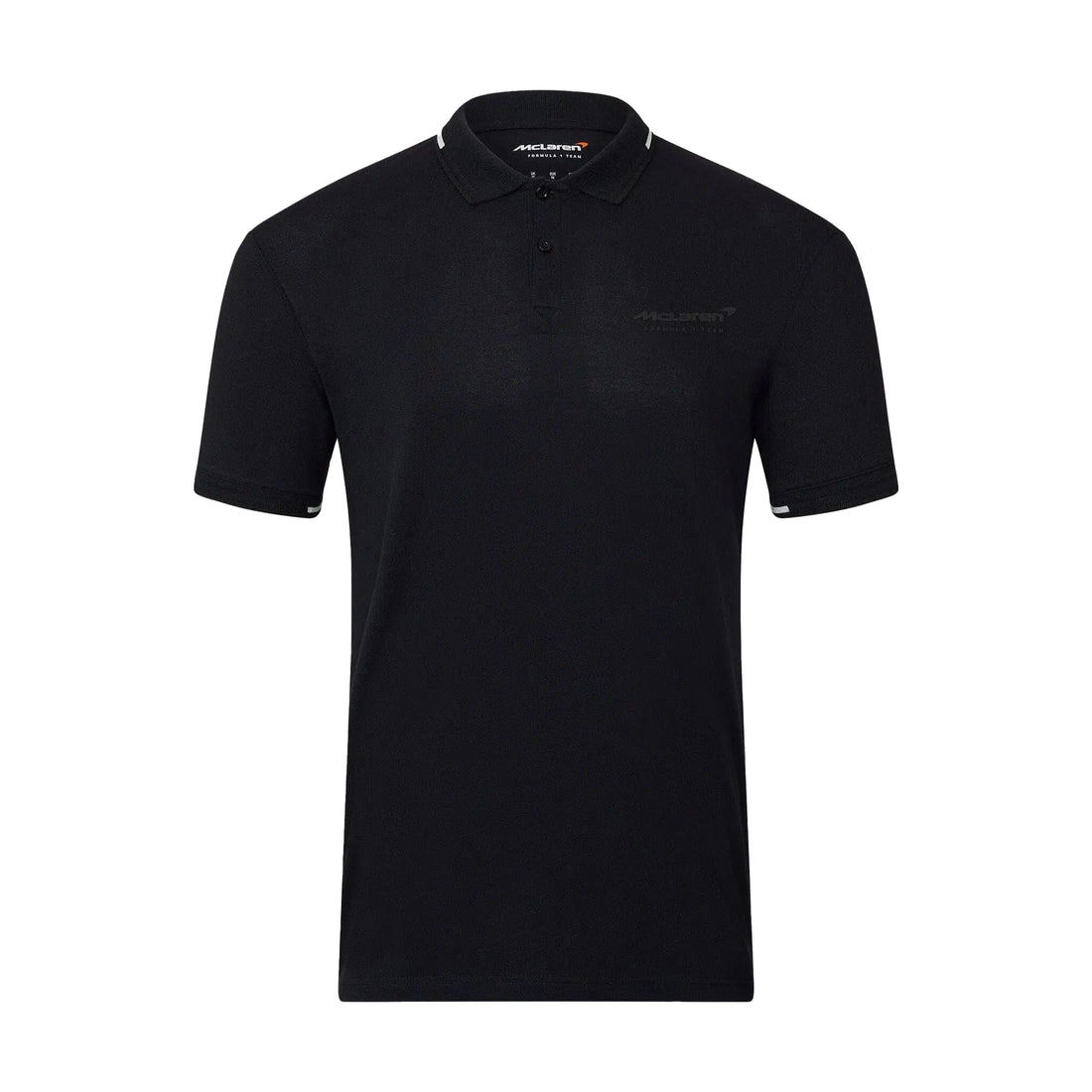 McLaren F1 Mens Core Essentials Small Logo Polo Shirt Black
