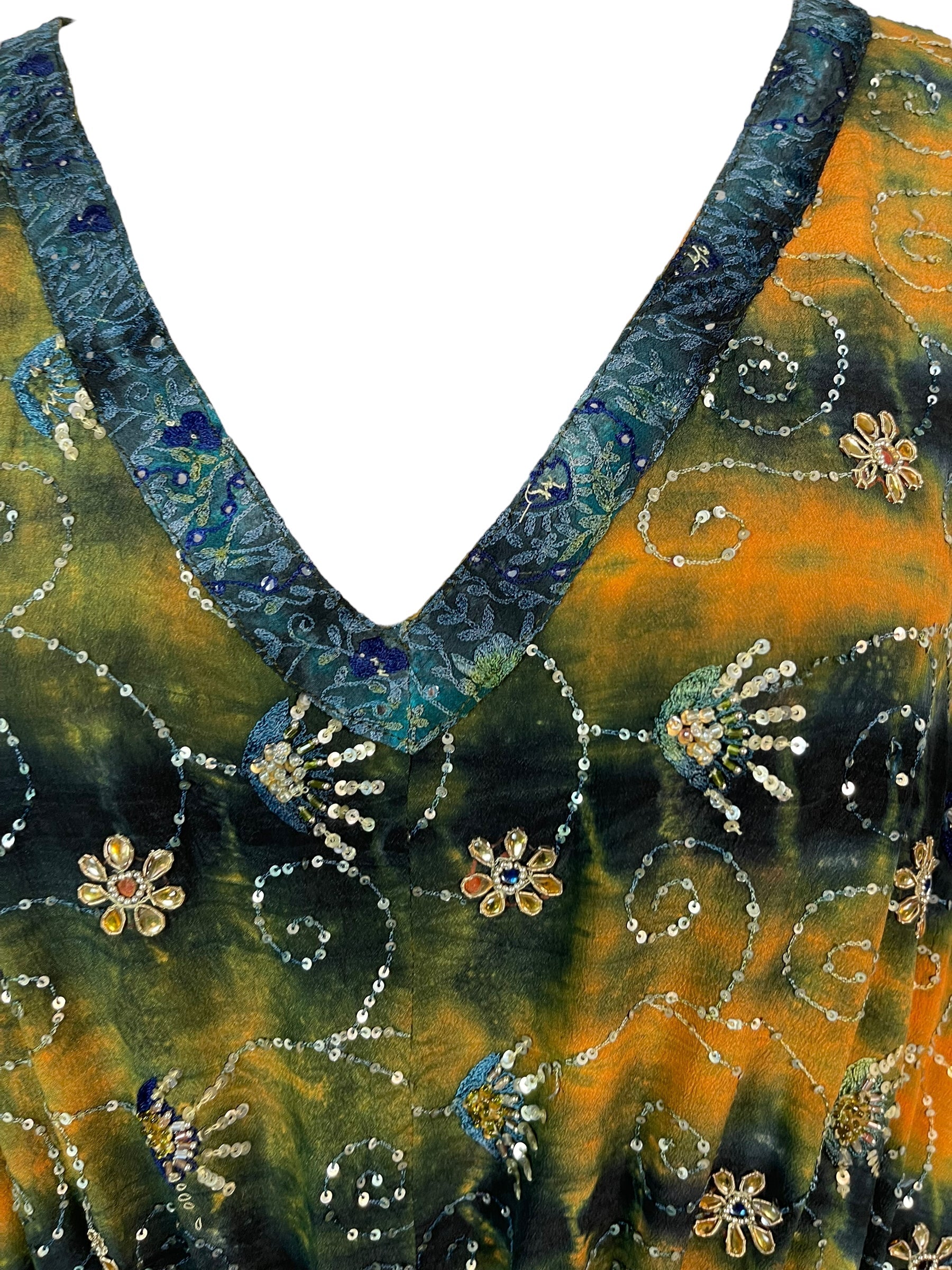 PRC6394 Avatar Pure Silk Maxi Kaftan - Velora