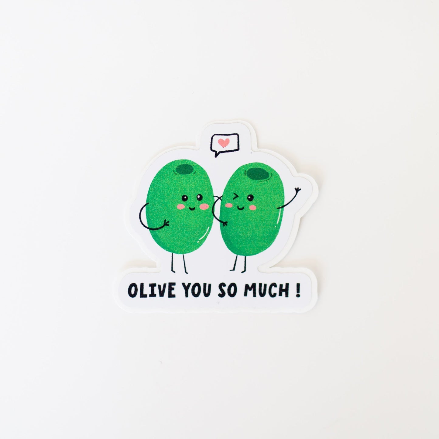 Olive You So Much! Sticker - Velora Luxury Fashion