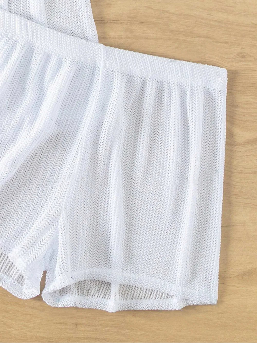 Open Front Half Sleeve Top and Shorts Cover Up Set - Velora Luxury Fashion