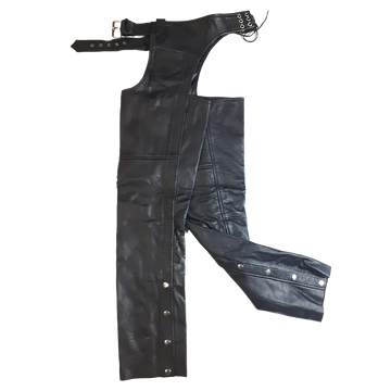 Open Road Coin Pocket Leather Chaps - Velora Luxury Fashion