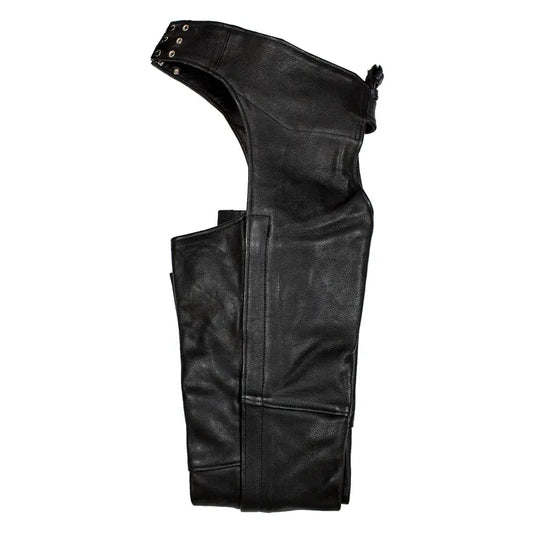 Open Road Heavy Duty Leather Chaps - Velora Luxury Fashion