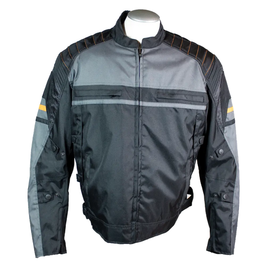 Open Road Men's Armored Textile Motorcycle Jacket - Velora Luxury Fashion