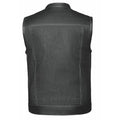 Open Road Men's Denim & Leather Club Vest - Velora Luxury Fashion