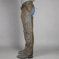Open Road Men's Distressed Brown 4 Pocket Premium Leather Chaps - Velora Luxury Fashion