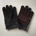 Open Road Men's Leather with Diamond Stitch Gloves - Velora Luxury Fashion