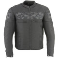 Open Road Men's Reflective Skull Cordura Motorcycle Jacket - Velora Luxury Fashion