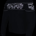 Open Road Men's Reflective Skull Cordura Motorcycle Jacket - Velora Luxury Fashion