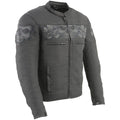 Open Road Men's Reflective Skull Cordura Motorcycle Jacket - Velora Luxury Fashion