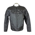 Open Road Men's Reflective Skull Textile Motorcycle Jacket - Velora Luxury Fashion