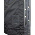 Open Road Men's Upside Leather with Black Stitched Diamonds Vest - Velora Luxury Fashion