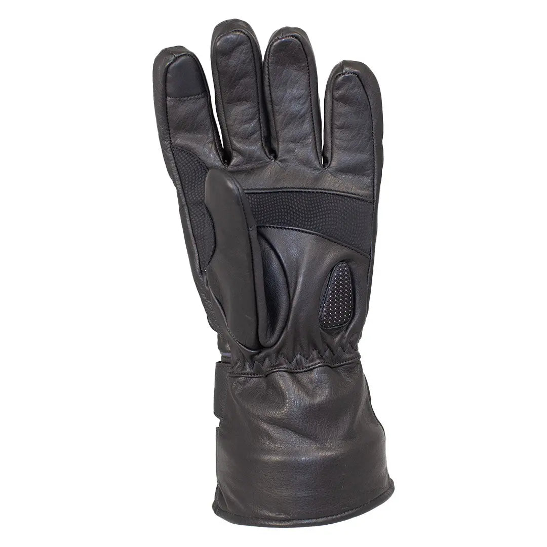 Open Road Men's Leather Motorcycle Gauntlet with Reflective Trim Boutique of Leathers/Open Road