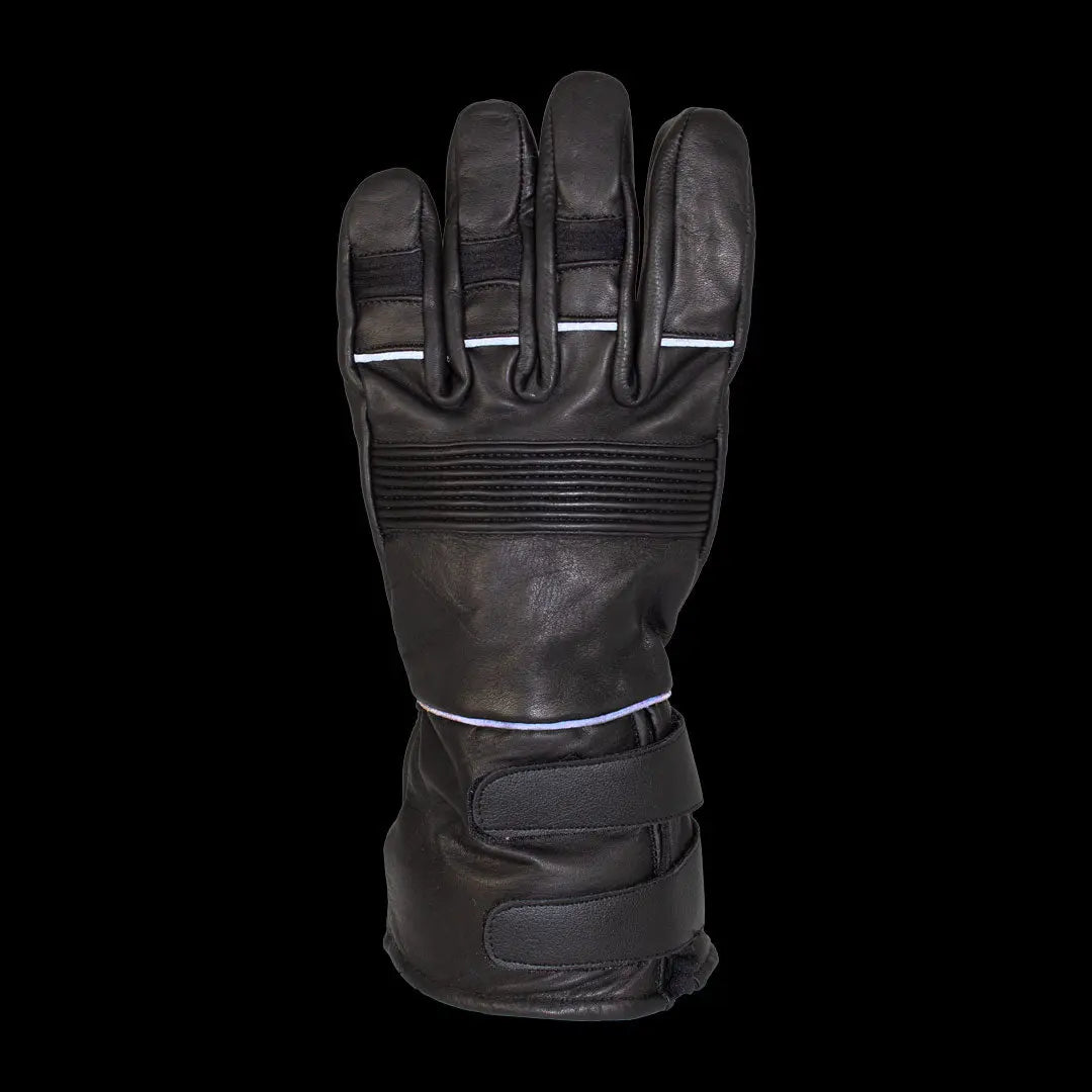 Open Road Men's Leather Motorcycle Gauntlet with Reflective Trim Boutique of Leathers/Open Road