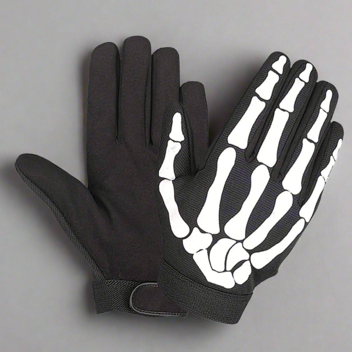 Open Road Skeleton Fabric Gloves - Velora Luxury Fashion