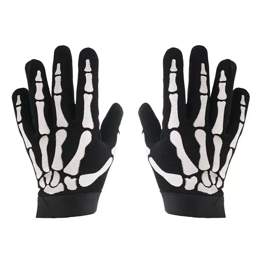 Open Road Skeleton Fabric Gloves - Velora Luxury Fashion