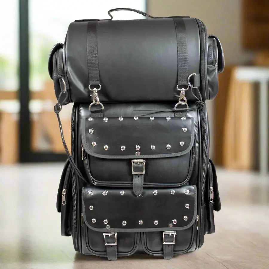Open Road Stud Accent Shelf Touring Bag - Velora Luxury Fashion