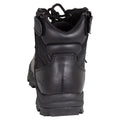 Open Road Women's Black Leather Tactical Lace-Up Boots with Side Zippers Entry - Velora Luxury Fashion