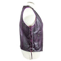 Open Road Women's Lace Side Leather Vest - Velora Luxury Fashion