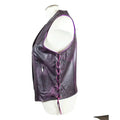 Open Road Women's Lace Side Leather Vest - Velora Luxury Fashion