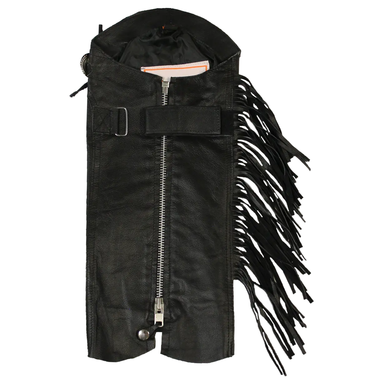 Open Road Women's Side Fringe Leather Half Chaps - Velora Luxury Fashion