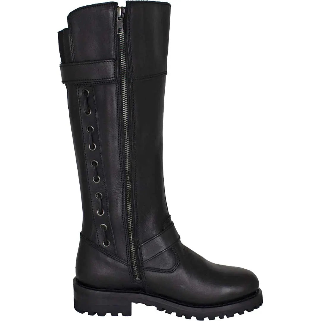 Open Road Women's Tall Motorcycle Boots - Velora Luxury Fashion