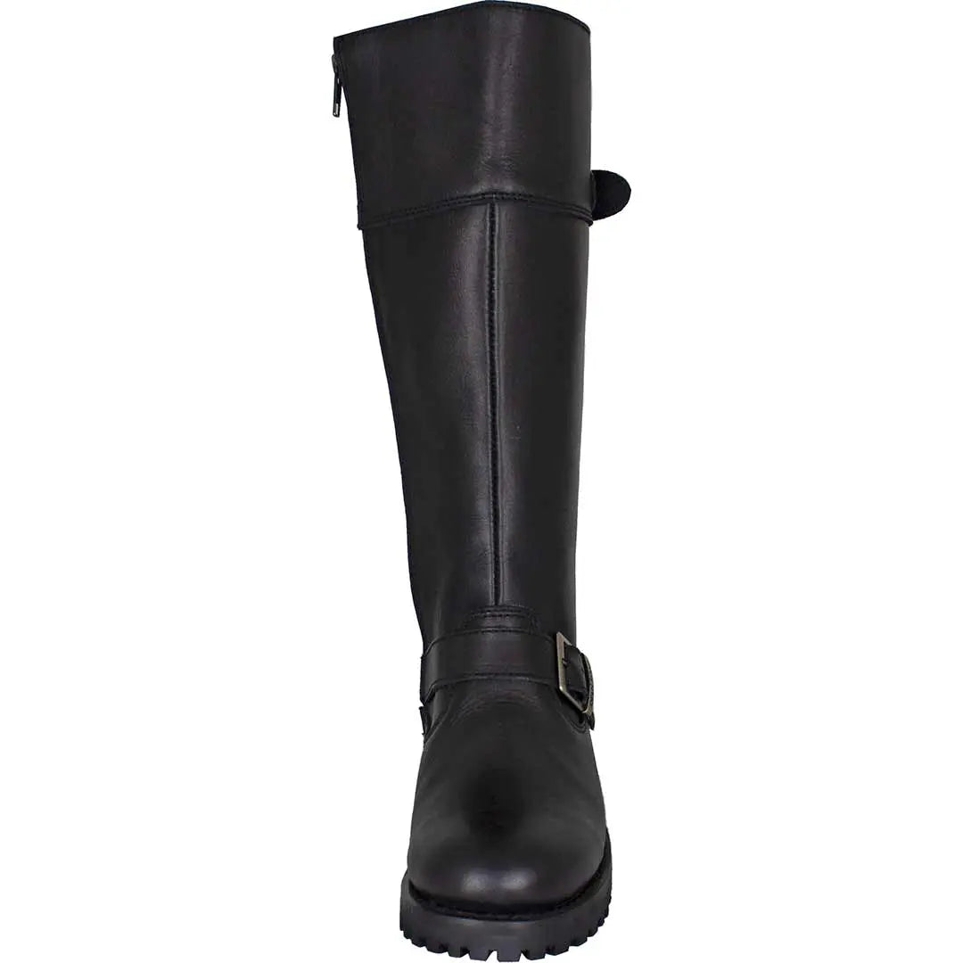 Open Road Women's Tall Motorcycle Boots - Velora Luxury Fashion