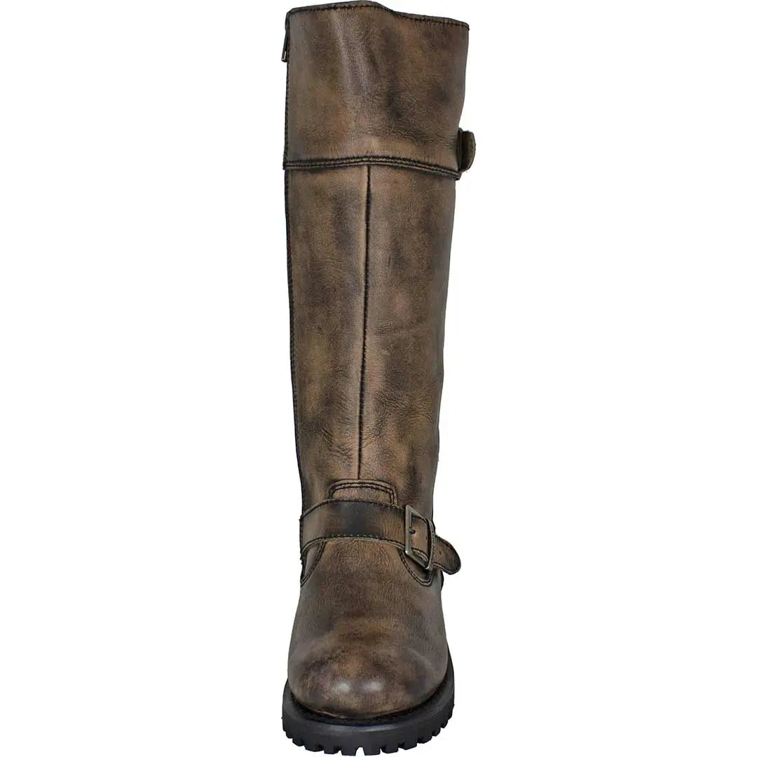 Open Road Women's Tall Motorcycle Boots - Velora Luxury Fashion