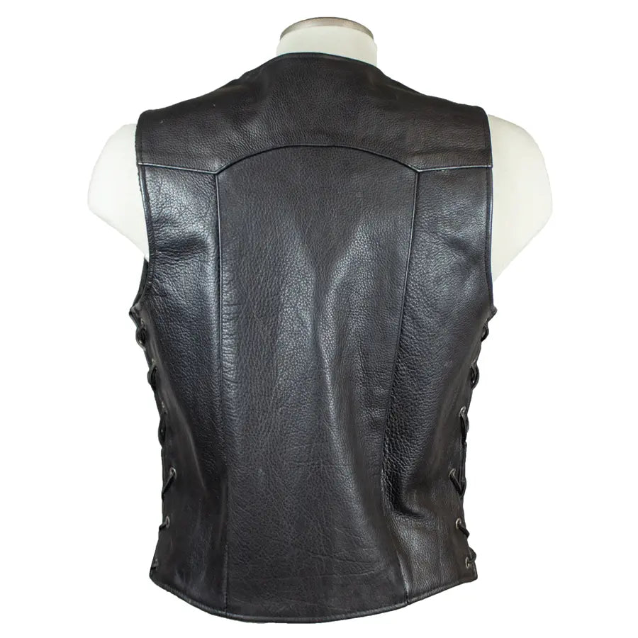 Open Road Women's Western Style Leather Vest - Velora Luxury Fashion
