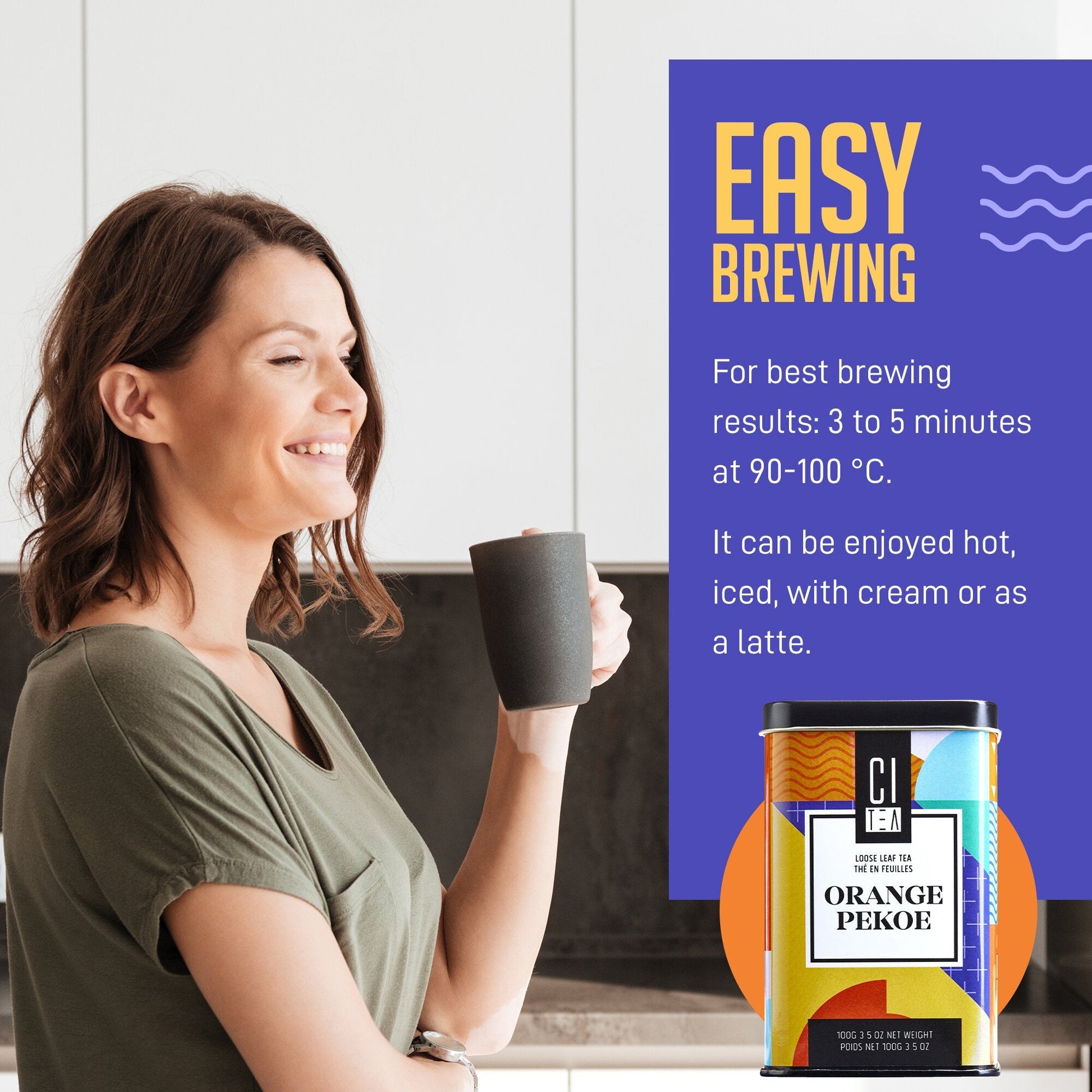 Orange Pekoe Loose Leaf Tea with Teaball - Velora Luxury Fashion