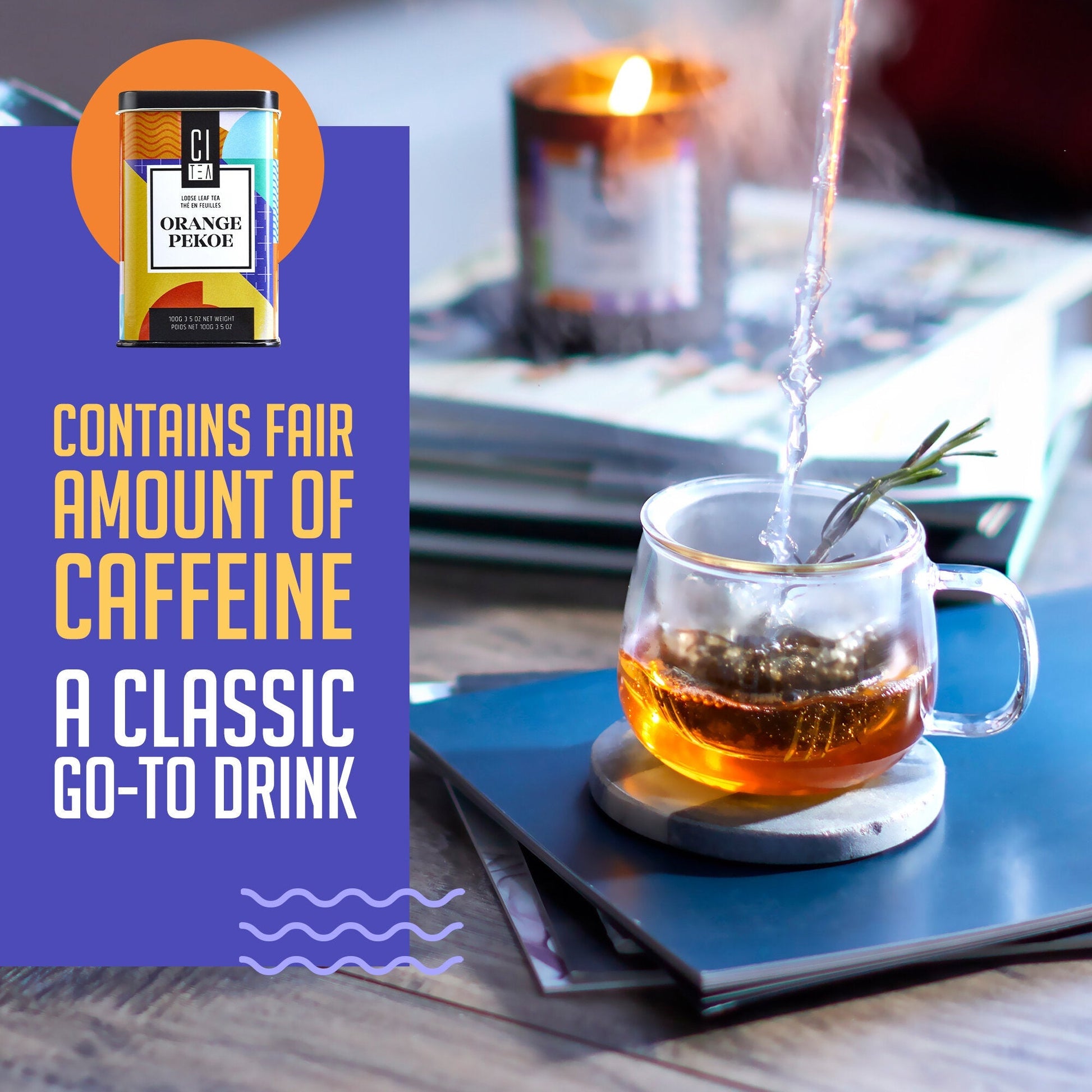 Orange Pekoe Loose Leaf Tea with Teaball - Velora Luxury Fashion