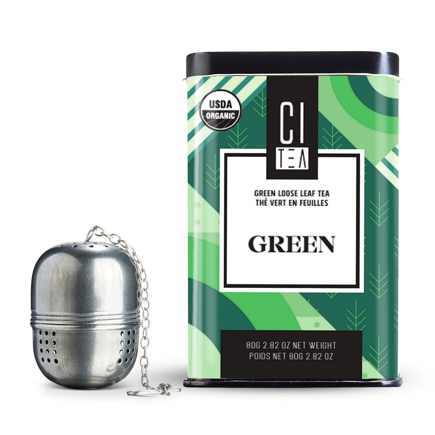 Organic Green Loose Leaf Tea with Teaball - 80g - Velora Luxury Fashion