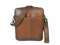 Ottawa Leather Crossbody Messenger Bag -  Brown - Velora Luxury Fashion