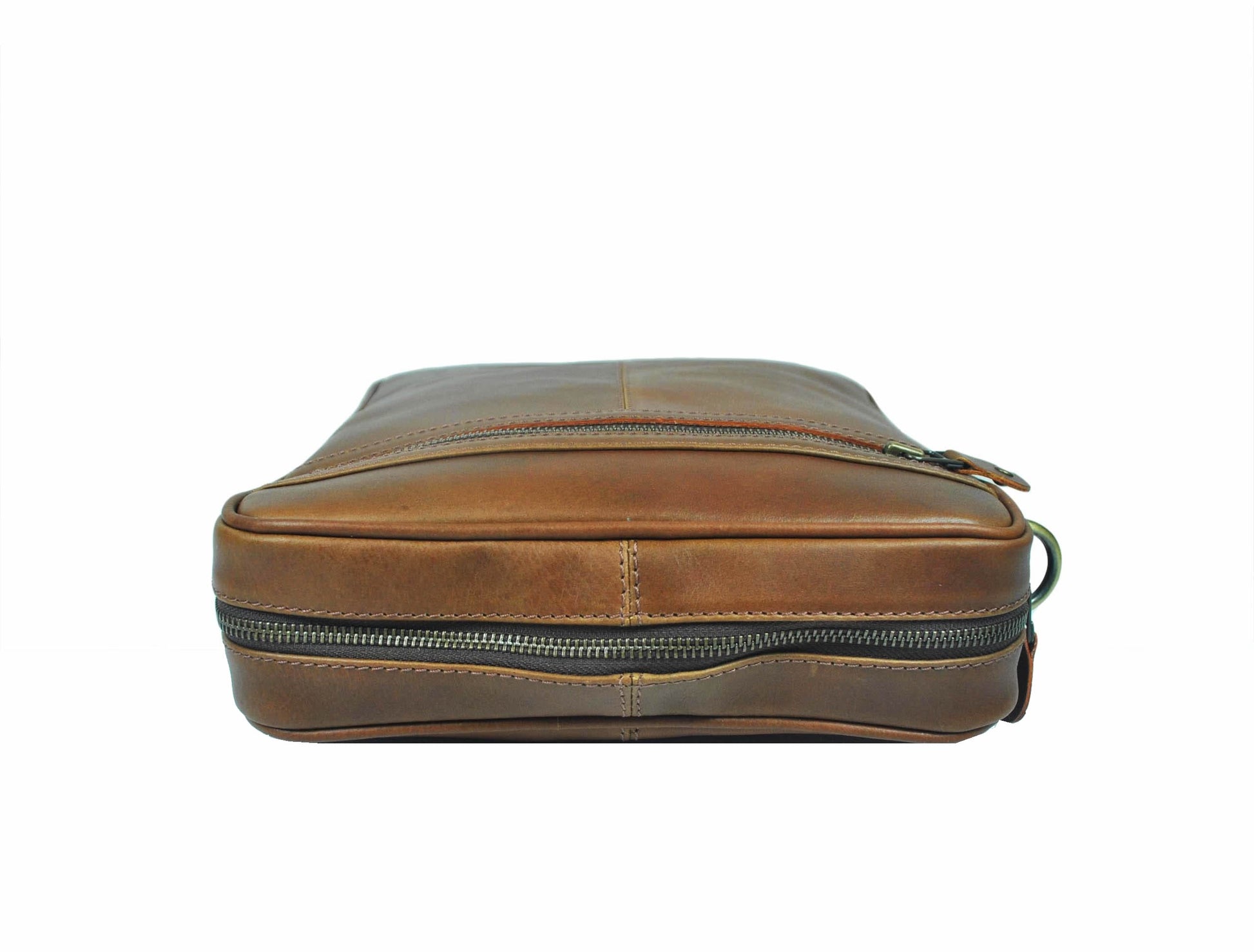 Ottawa Leather Crossbody Messenger Bag -  Brown - Velora Luxury Fashion