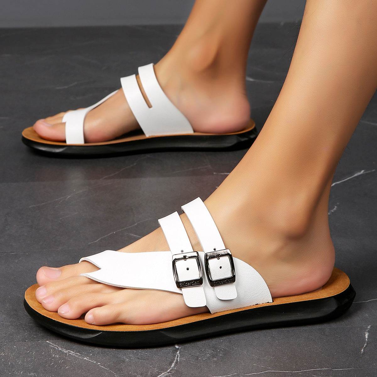 Outdoor Fashion Flat Bottom Flip-Flops Slippers Non-slip Bathroom Beach Shoes EX-STOCK Canada